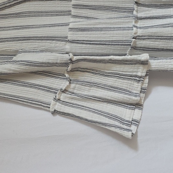 Lands End Gray & White Stripe Pull Over Cotton Dress.  Size Small - Picture 4 of 9